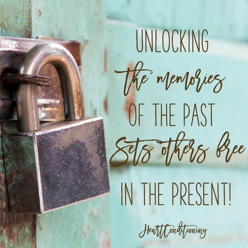 Unlocking the memories of the past sets others free in the present. #BeBoldGirl